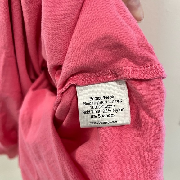 HANNA ANDERSSON pink floral daisy print layered dress size 140 cm/10 - Picture 6 of 8